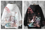 Women Men Japanese Anime Hoodie, Y2K Sakura Aesthetic Harajuku Korean Hooded Sweatshirt Long Sleeve Clothes