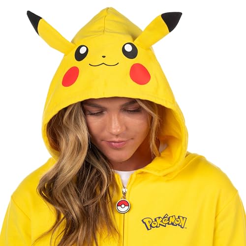 Mad Engine Pokemon Hoodie Women's Character Hooded Costume Sweatshirt
