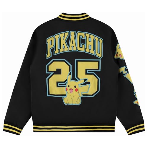 Pokemon Varsity Bomber Jacket for Men - Classic Mens Varsity Jackets - Jackets for Men Made with Soft Polyester Fabric