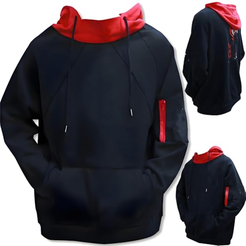 Men Cosplay Costume Hoodie 3D Novelty Hooded Pullover Sweatshirt Sweater Halloween for Adult