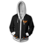Link Hoodie Cosplay Costume Zipper Jacket Novelty Sweatshirt
