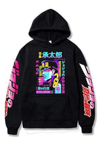 Toitaly Jotaro Kujo Hoodie Jotaro Kujo Cosplay Noriaki Kakyoin Costume Long Sleeve for Adult Black Hoodie Outfit
