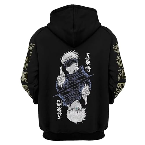 Gojo Satoru Hoodie Costume Cosplay Sweatshirt Sweater 3D Novelty Hooded Pullover for Men Women