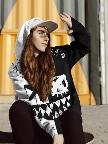 Men's Graphic Pullover Hoodie, Men 3D Print Novelty Sweatshirt