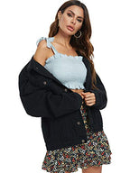 Just Quella Jean Jacket Women Oversized Denim Jacket