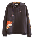 CRB Fashion Cosplay Anime Fox Graphic Cute Teen Emo Sweater Hoodie Ears Costume Emo Jacket T Shirt Top Shirt