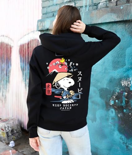 Riot Society Womens Graphic and Embroidered Hoodie Hooded Sweatshirt
