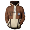 3D Cosplay Anime Halloween Cardigan Zip Hoodie and Sweater/Unisex