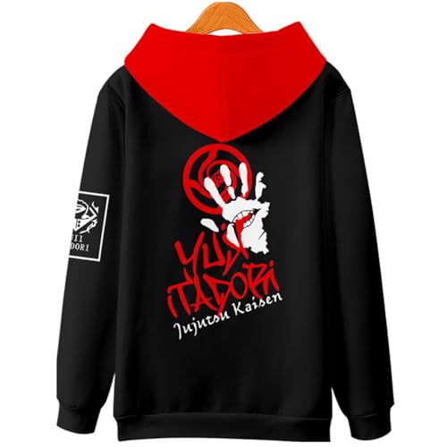 JJK Cosplay Hoodie Satoru Pullover Hoodie Anime Sweatshirt 3D Novelty Unisex Hooded