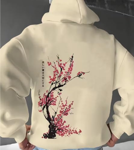 Men’s Hoodie Pullover Oversized Streetwear Hoodies for Men Fleece Sweatshirt Long Sleeve Comfort Hoodie Fall Winter