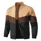 HYPESTFIT Mens Lightweight Jacket Casual Bomber Jacket Color Block Varsity Coat