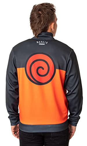 Bioworld Naruto Shippuden Mens' Uzumaki Symbol Team 07 Costume Jacket