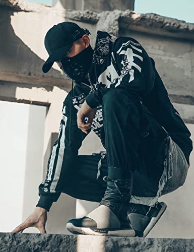 Niepce Inc Graphic Cyberpunk Zip Up Men's Fashion Hoodies Sweatshirts