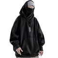 Niepce Inc Streetwear Men's Oversized Heavyweight Hoodie with Neck Gaiter