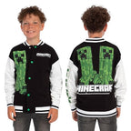 Minecraft Jacket, Creeper Boys Jacket, Gamer Bomber Jackets For Boys, Gaming Clothing