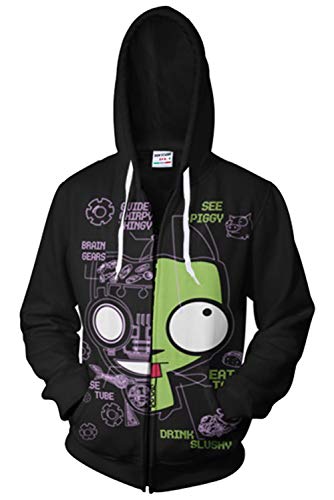 Anime Men Hoodies Cosplay Jacket Adult Casual Hooded Sweatshirt Coat