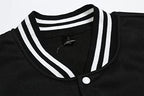 Varsity Jacket for Men Women, Lightweight Button-Up Baseball Bomber