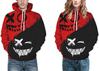 Chaos World Men's Novelty Hoodie Long Sleeves 3D Funny Graphic Print Sweatshirt Pullover