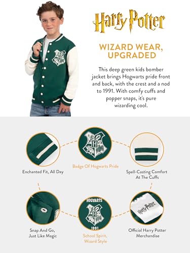 Harry Potter Jacket, Hogwarts Boys Jacket, Cotton Bomber Jackets For Boys, Hogwarts Kids Varsity Jackets