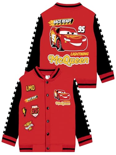 Disney Cars Boys Jacket, Lightning McQueen Jacket, Lightning McQueen Bomber Jackets For Boys, Red 3T