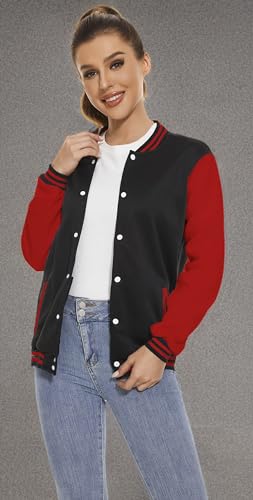 Yuji Itadori Women Varsity Jacket Baseball Lightweight Outwear Fleece Coat Button Down Clothes