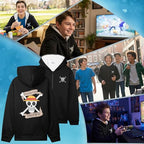 One Piece Hoodie for Boys, Teens, 9-16 Years, Fleece Sweatshirt, Sherpa Hooded Jacket, Zip Up Hoodie, Anime Gifts for Boys