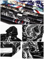 Graphic Hoodies for Men Sweatshirt Pullover Cool Anime Camo Spider Design