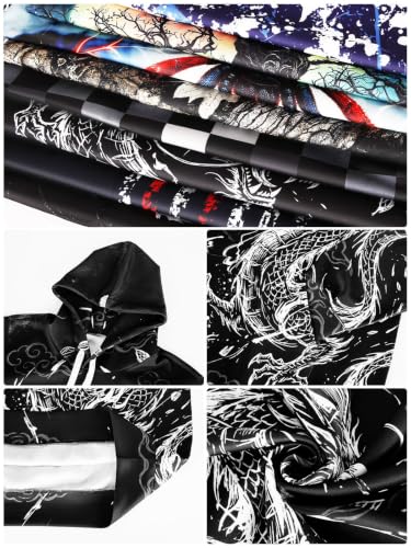 Graphic Hoodies for Men Sweatshirt Pullover Cool Anime Camo Spider Design