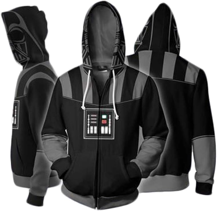 Anime Hoodie Jacket Unisex Zipper Closure Coat Halloween Costume