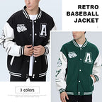 Varsity Jacket Unisex Y2K Embroidered Letterman Bomber Jacket Casual Baseball Jackets