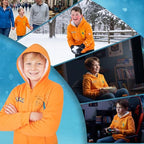 Pokemon Sherpa Fleece Hoodie for Boys, Teens, Ages 7-14, Hooded Zip-Up Sweatshirt, Warm Hoodies, Anime Gifts for Boys