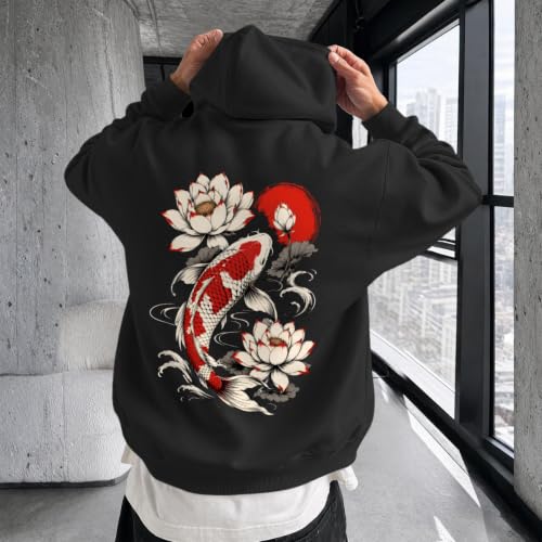 Japanese Hoodies for Men Graphic Japan Anime Harajuku Sweatshirt Vintage Streetwear Designer Hoodie