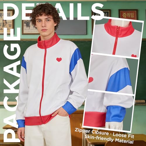 Zombie Costume Jacket Adult Men Women TV Cosplay Sweatshirt Coat Hoodie
