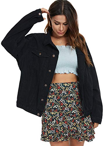 Just Quella Jean Jacket Women Oversized Denim Jacket