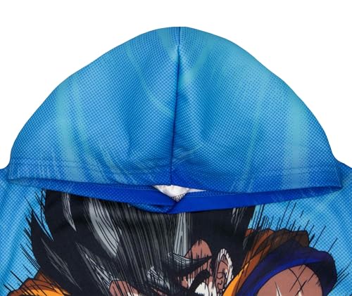 Dragon Ball Z Boys Kamehameha Sublimated Long Sleeve Pullover Hoodie for Kids and Teens