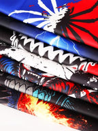 Mens Graphic Hoodies Sweatshirt, Wolf Spider Camo Anime Cool Pullover