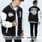 Varsity Jacket Unisex Y2K Embroidered Letterman Bomber Jacket Casual Baseball Jackets