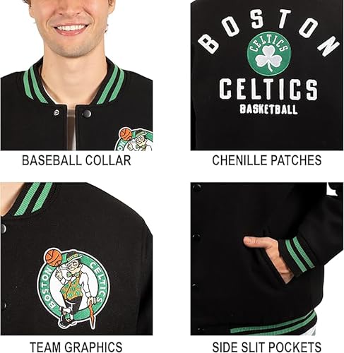 Ultra Game Men’s NBA Official Game Time Varsity Jacket