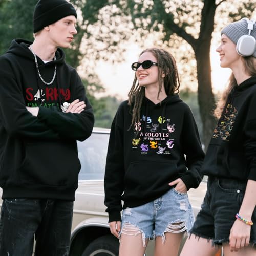 Graphic Hoodies for Men Women, Black Hoodie Men Women, Funny Novelty Pullover Hoodie, Sweatshirt Trendy Hoodies 2026
