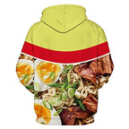 ZUEVI Men's Hoodies Novelty 3D Funny Printed Graphic Pullover Hoodie Sweatshirts with Pockets