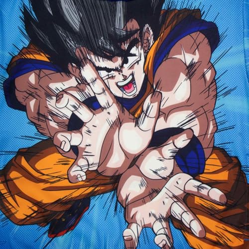 Dragon Ball Z Boys Kamehameha Sublimated Long Sleeve Pullover Hoodie for Kids and Teens