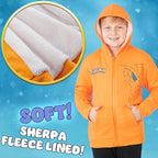 Pokemon Sherpa Fleece Hoodie for Boys, Teens, Ages 7-14, Hooded Zip-Up Sweatshirt, Warm Hoodies, Anime Gifts for Boys