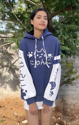 CRB Fashion Womens Kawaii Teens For Teenagers Cartoon Cotton Fleece Hoodie Top Shirt Sweatshirt