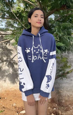 CRB Fashion Womens Kawaii Teens For Teenagers Cartoon Cotton Fleece Hoodie Top Shirt Sweatshirt