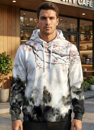 Unisex Novelty Hoodies 3D Print Graphic Hooded Pullover Sweatshirt Pocket