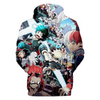 Anime Fleece Hoodie Novelty Hooded Pullover Sweatshirt for Adult