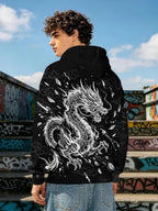 Graphic Hoodies for Men Sweatshirt Pullover Cool Anime Camo Spider Design