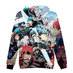 Anime Fleece Hoodie Novelty Hooded Pullover Sweatshirt for Adult