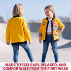 Get Trend KPop Demon Hunters Girls Varsity Bomber Jacket, Huntrix & Rumi