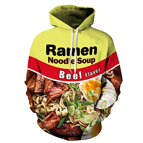 ZUEVI Men's Hoodies Novelty 3D Funny Printed Graphic Pullover Hoodie Sweatshirts with Pockets